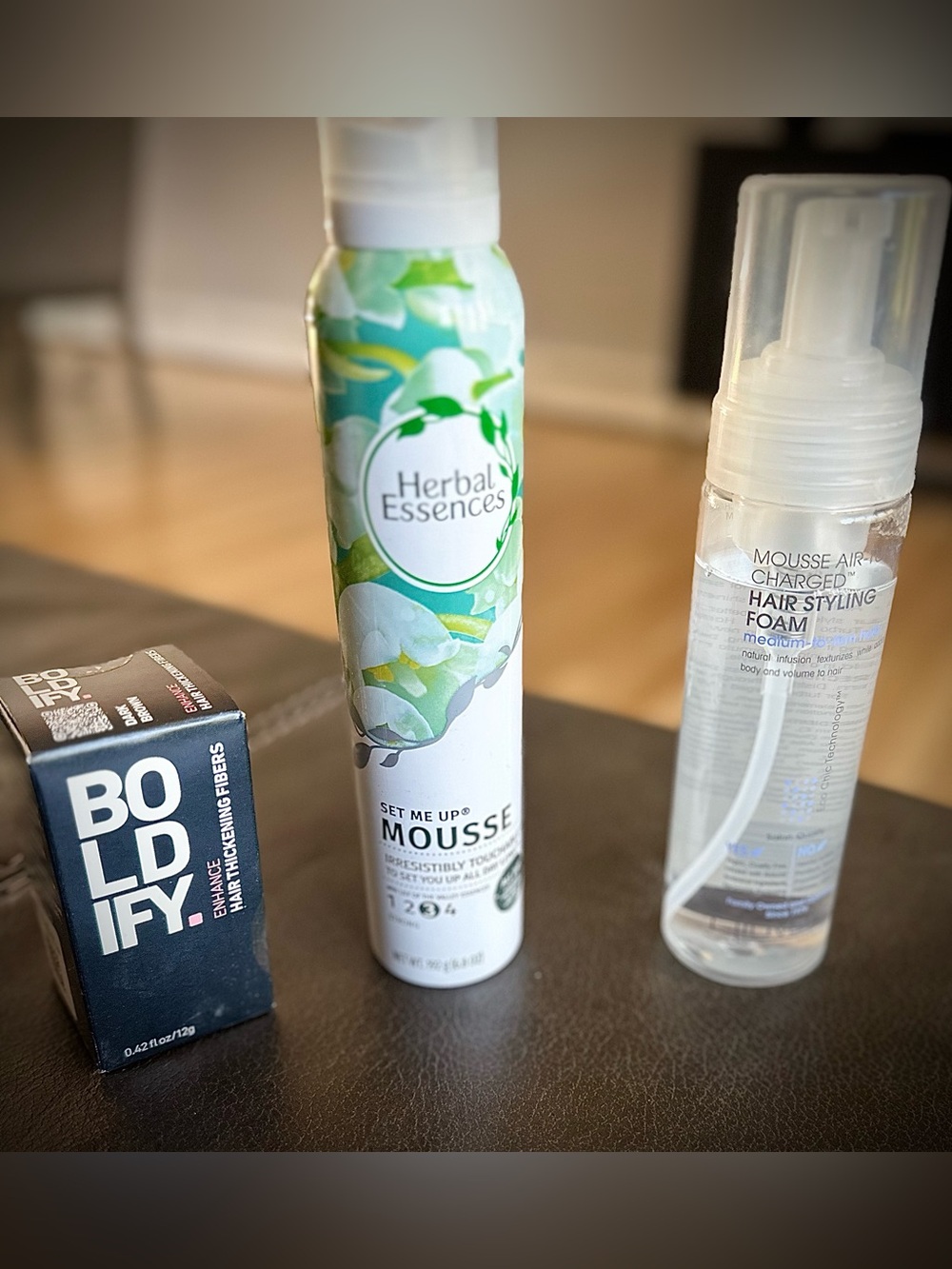 Hair Thickening BUNDLE | Boldify Fibers + Herbal Essences Mousse + Giovanni Foam